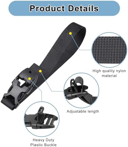 Vigorport Utility Straps Quick Release Nylon Backpack Accessory Bag Strap - Image 2