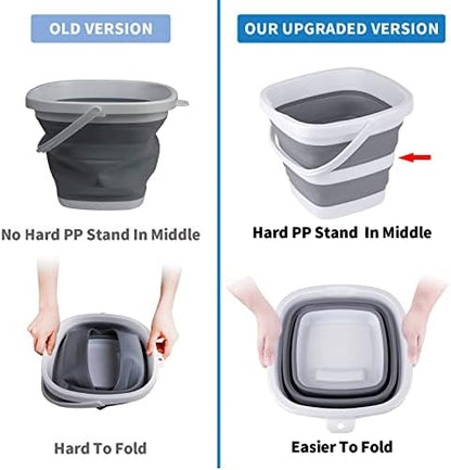 Collapsible Bucket, 5L 1.3Gallon Small Cleaning Mop Buckets - Image 3