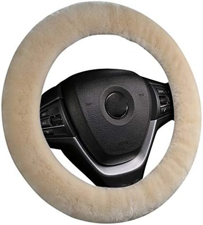 OGLAND Fuzzy Sheepskin Car Steering Wheel Cover by OGLAND