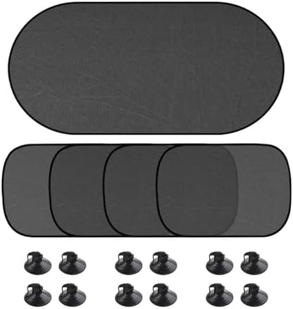 5 PCS Universal Car Window Shade, UV Rays Protection Automotive Sun Shades by Unknown