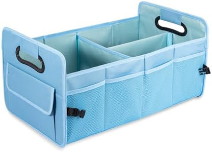 Car Trunk Organizer, Collapsible Car Organizers and Storage Light Blue by JiatuA