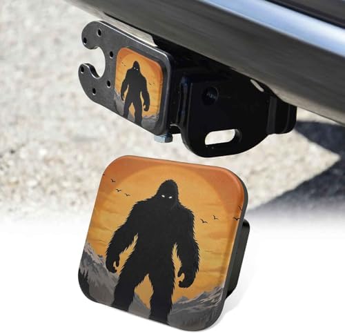 2 Inch Black Man Sunset Trailer Hitch Cover Rubber Receiver Tube Plug Cap by Unknown