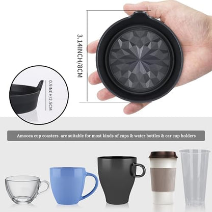 Amooca Car Cup Coaster Universal Automotive Waterproof Non-Slip Cup Holders - Image 6