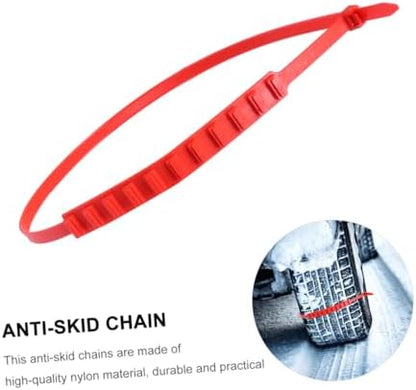 15pcs Car Tire Anti-skid Tie Snow Chains Emergency Traction Straps - Image 3