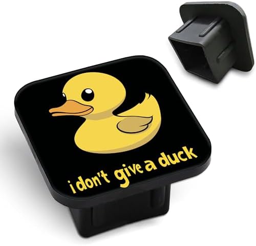 Funny Duck Trailer Hitch Cover I Don't Give a Duck Square 2 Inch Receiver Tube by Unknown