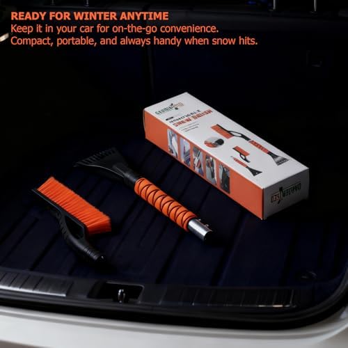 Gardenised 27" Aluminum Snow Brush and Ice Scraper 2-in-1 Detachable Winter Car - Image 6