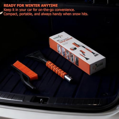 Gardenised 27" Aluminum Snow Brush and Ice Scraper 2-in-1 Detachable Winter Car - Image 6