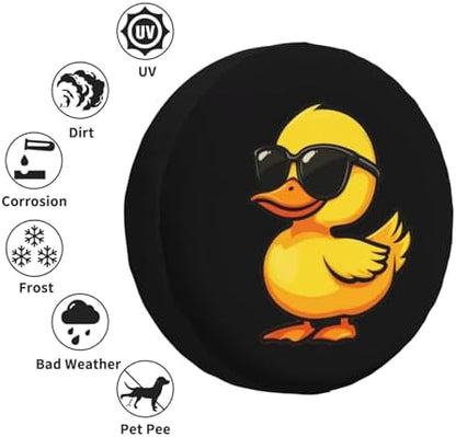 Funny Duck Spare Tire Cover Weatherproof Universal Wheel Protectors Cute Duck - Image 5