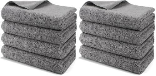 HOMEXCEL Professional Large Microfiber Car Drying Towels 8 Pack by HOMEXCEL