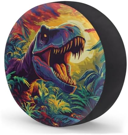 Cartoon Dinosaur Spare Tire Cover Dust-Proof Wheel Protector - Image 2