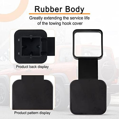 SINGARO Fits for 2-inch Hitch Cover, Trailer Hitch Cover Tube Plug Insert - Image 3