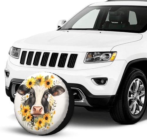 Cow and Sunflower Spare Tire Cover Wheel Protectors - Image 7