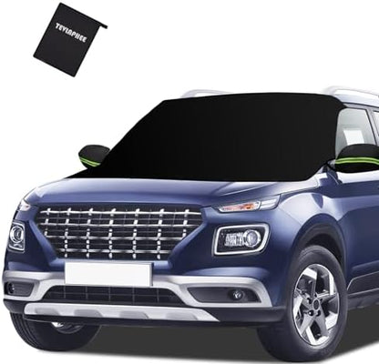 Tevlaphee Windshield Cover for Ice and Snow, Heavy Duty 600D Oxford Fabric by Tevlaphee
