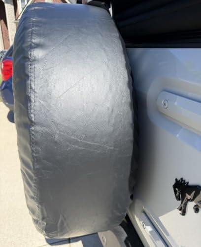 Black Spare Tire Cover, Spare Wheel Cover Protector, - Image 3