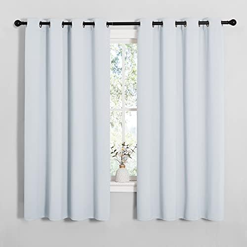 NICETOWN Greyish White Blackout Curtains - Image 2