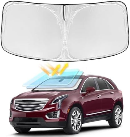 for Cadillac XT5 2017-2026 Windshield Sun Shade by ZOIBVCARSUNSHADE