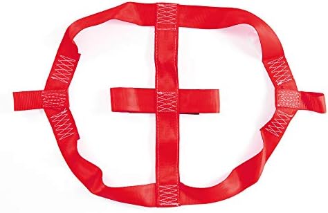 MOTO4U Universal Motorcycle Rear Wheel Tie down Strap in Red - Image 2