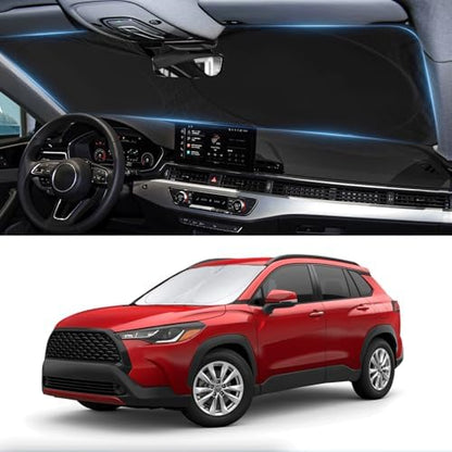 Windshield Sunshade for 2022-2026 Toyota Corolla Cross Sun Visor Shield by INSAUTO