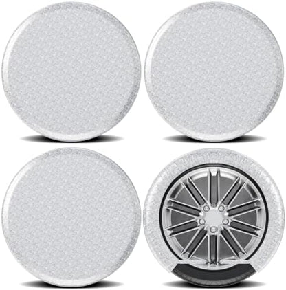 MOONET Oxford Fabric Tire Covers Sliver 4-Pack, by Moonet