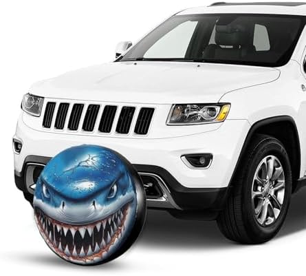Shark Spare Tire Cover Wheel Protectors Waterproof Wheel Covers Universal Fit - Image 2