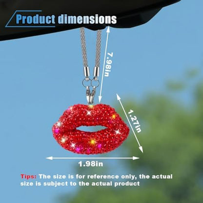 Bling Lip Diamond Car Hanging Accessories - Image 2