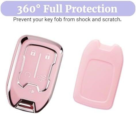 Joouheax for Chevy Soft TPU 5-Button Key Fob Cover, Soft TPU - Image 4
