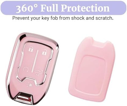 Joouheax for Chevy Soft TPU 5-Button Key Fob Cover, Soft TPU - Image 4