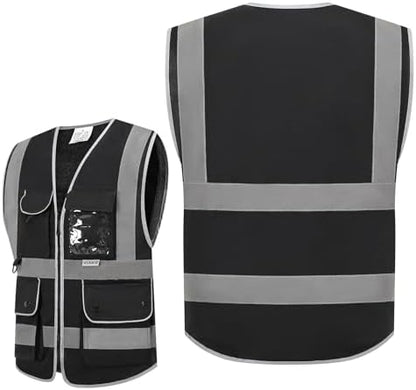 XIAKE Reflective Safety Vest for Men & Women High Visibility Class 2 Vest - Image 2