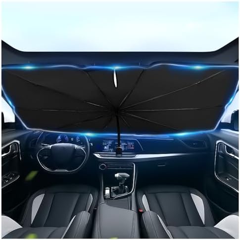 Car Windshield Sun Shade, Foldable Car Shade Umbrella by Unknown