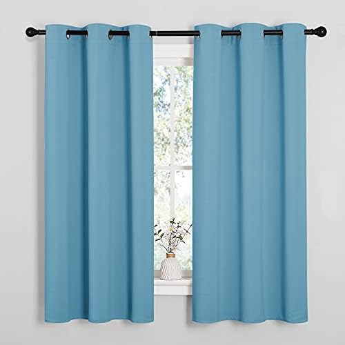 NICETOWN Thermal Insulated Curtains, 34 by 63-inch, Teal Blue by NICETOWN