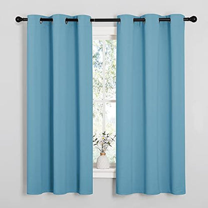 NICETOWN Thermal Insulated Curtains, 34 by 63-inch, Teal Blue by NICETOWN