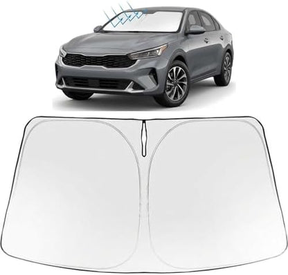 Proadsy Custom Fit 2025-2026 Kia K4 Windshield Sun Shade, Blocks Heat by Proadsy