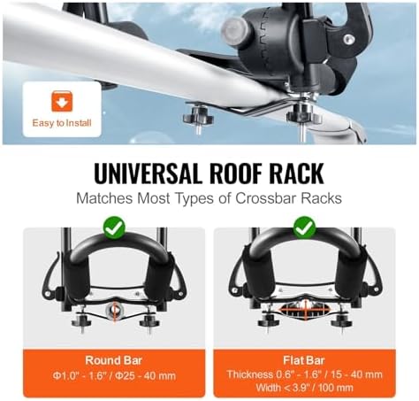 Roof Rack 2 Pairs J-Bar Soft Roof Rack Quick Folding Top Mount Tie Down Carrier - Image 5