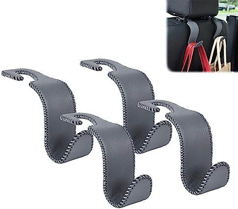 Car Seat Headrest Hook 55lb Heavy Duty Metal Hanger by Amooca