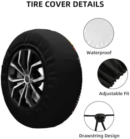 Graffiti Spare Tire Cover Waterproof Wheel Cover 17 Inch Universal Fit - Image 5