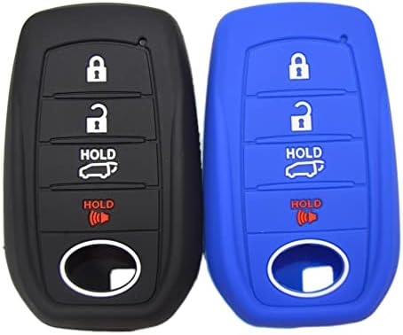 Silicone 4 Buttons Key Fob Cover Case by Zorratin