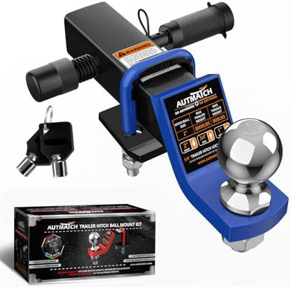 AUTMATCH Trailer Hitch Ball Mount by AUTMATCH