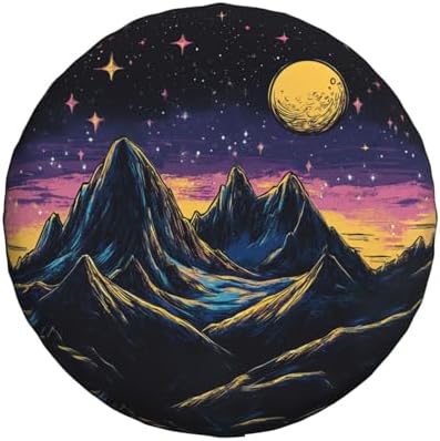 Spare Tire Cover Mountains Nature Scenery Wheel Covers Weatherproof Universal - Image 2