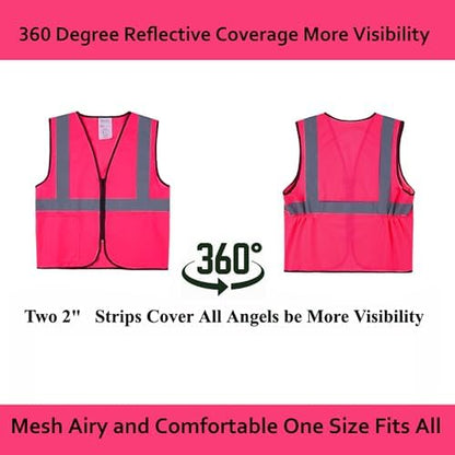 Pink Safety Vests 10 Pack - Image 6