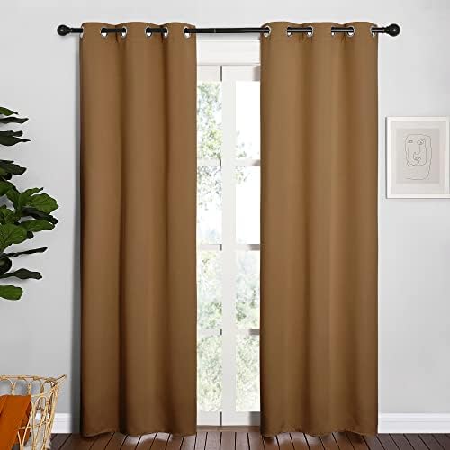 NICETOWN Sleek Blackout Curtains, 2 Panels, W34 x L84-inch by NICETOWN