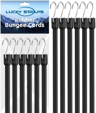 Lucky Straps 6 Inch Short Rubber Bungee Cords by LuckyStraps