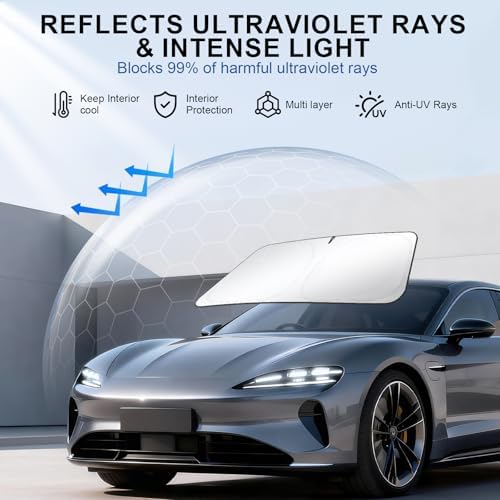 JUSTTOP Windshield Sunshade for Toyota Camry 2025-2026 | Easy-Fold Camry - Image 2