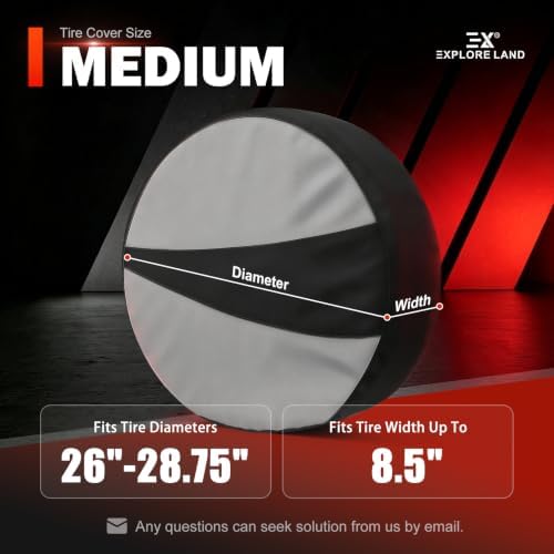 Explore Land Tire Covers 2 Pack Fit Tire Diameters 26"-28.75" - Image 2