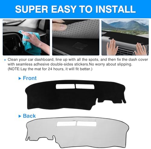 Autorder Dashboard Cover Mat for 1994-1997 Chevrolet Chevy S10 Blazer/GMC Jimmy - Image 5