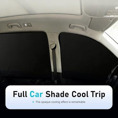 4 PCS Car Side Window Sun Shades, Heat & Sun Blocking Insulation Shade - Image 3