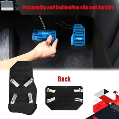 2PCS Non-Slip Car Pedal Covers, Premium Aluminum Alloy Gas and Brake Pedals - Image 5