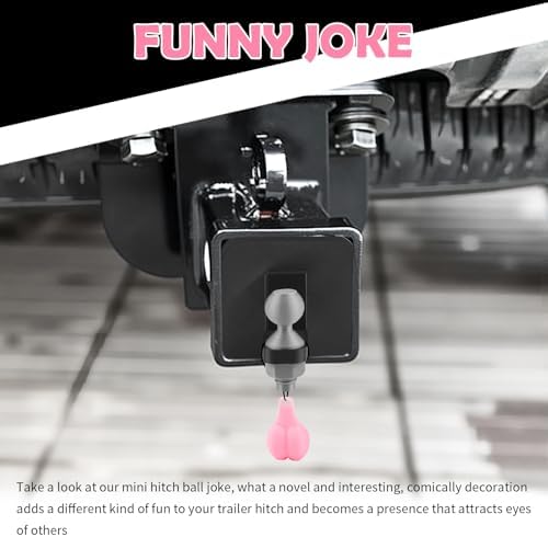 Funny Mini Trailer Hitch Ball Cover, Novelty Humorous Mini Hitch Ball Joke Tiny - Image 3