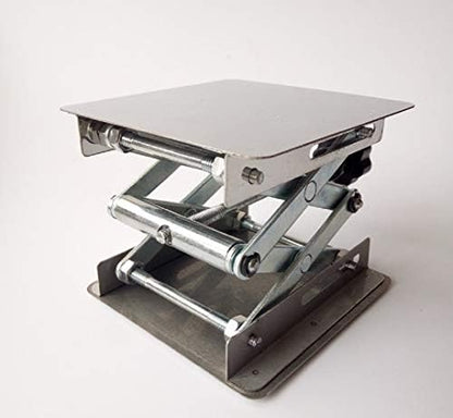 4" x 4" Stainless Steel Lab Jack Lift Stand Table Scissor Stand Platform - Image 3
