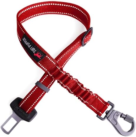 Tuff Pupper Dog Seat Belt | Adjustable Length Dog Seatbelt Restraint | by TuffPupper