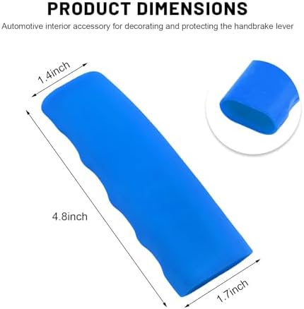 Car Handbrake Cover, Waved Shaped Auto Hand Brake Protector Comfortable Handle - Image 2
